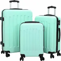 Syfax Koffer met slot 3 st Muntgroen 50 x 31 x 78 cm ABS Kunststof