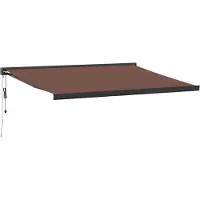 vidaXL Luifel automatisch uittrekbaar 450x300 cm bruin