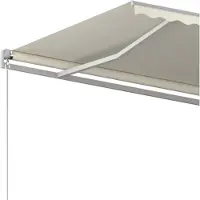 vidaXL Luifel handmatig uittrekbaar 500x300 cm crèmekleurig