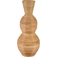 Beliani SYMI - Decoratieve vaas - Naturel - Rotan