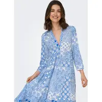 ONLY Blousejurk 'ONLMilana' blauw / lichtblauw / wit