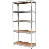 AWTOOLS - Stellingkast - 5 Planken - 180x90x40cm - 200kg Draagvermogen - Snel In Elkaar Te Zetten
