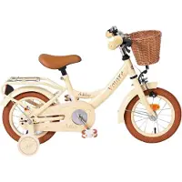 Volare Ashley Kinderfiets - Meisjes - 12 inch - Creme