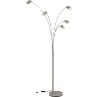 Globo 5 Lichts Vloerlamp Robby Zand Bruin