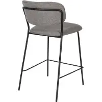 Housecraft living Set van 2 barkrukken Alice | polyester grijs 48x89x54 cm barkrukken | NADUVI