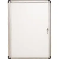 BI-Office Enclore Indoor Budget Vitrine Magnetisch 6 x A4 Ja Gelakt staal 73,4 (B) x 67,8 (H) cm Wit