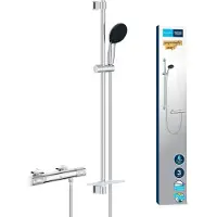 GROHE Precision Feel - Doucheset met thermostaat, 3 jets, chroom 34853001
