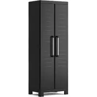 Keter Detroit Opbergkast - Multipurpose - 3 planken - 45x65x182cm - Zwart