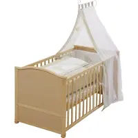 Roba Ledikant Lovely Bear 153 X 79,2 X 152 Cm Naturel 7-delig