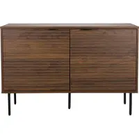 White Label Dressoir Stripes Sideboard High Brown