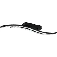 Eglo 99801 Lejias Wand-/plafondlamp Staal/Kunststof Zwart - 21,5W/2600LM/3000K