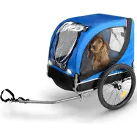 Bicycle Gear Hondenfietskar – Blauw – 40kg – Met Regenhoes & Reflectoren