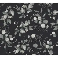 A.S. Création Pure Elegance - Zwart - Blätter - 397685