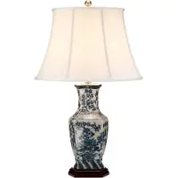 Elstead Lighting LED Tafellamp Blue Hex | 1X E27 Max 60W | Blue and White