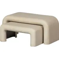 Woood Stani Salontafels - Naturel - Set van 2