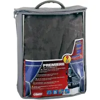Lampa Stoelhoezen en gordijnen set ”Premiere” – grijs – microvezel – 9 delig -2x zijgordijnen 107×150 cm 2x centrale gordijnen 268×94 cm – 1x zonnescherm gordijn 248×15 cm – 4x magnetische band – 90 haken