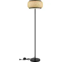 Globo Vloerlamp Bambora met bamboe Ø 38cm