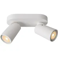 Lucide Opbouwspot Xyrus - Wit - 9cm - 2xgu10