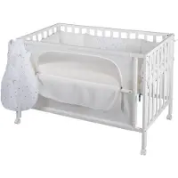 Roba Room Bed Co-sleeper Safe Asleep Sterrenmagie Wit | Maat: 60x120 cm