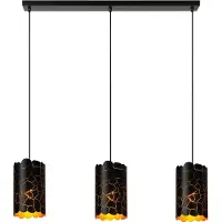 Lucide Almelo 3-Light Hanglamp Black