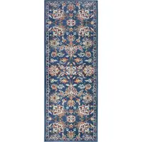 Home Collection Vloerkleed Caracci - Blauw 80 x 240 cm