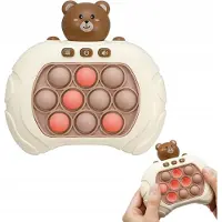 Inna ELEKTRONISCH SPELLETJE: POP IT - ZENSORISCHE STIMULATIE VOOR GEHEUGEN EN REFLEXEN - KNuffelbeer voor kinderen