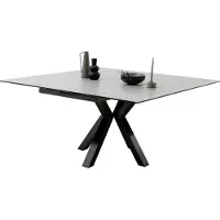 MCA Pallini uitschuifbare tafel metaal/keramiek 90-150x90 cm