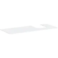 Hansgrohe Xevolos E - Wastafelblad, 137x55 cm, uitsparing rechts, mat wit 54206700