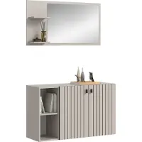 Xonox Home Station Garderobekombinatie (B/H/D: 106x192x37 cm) Imitatie kasjmier