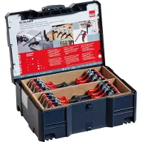 Bessey KliKlamp Case KLIS, 16-delige snelspanklemset in koffer met KLI12, KLI16, KLI20 en KLI25
