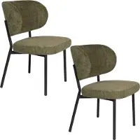 White Label Eetkamerstoel Sanne Green Grey