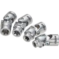 Hazet Dopsleutelset 880G-E/4 - 3/8 inch (10 mm) vierkant hol - Buiten-TORX-profiel - 4-delig - E8 – E14