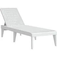 Syfax Ligbed 186x60x29 cm polypropeen wit