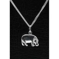 MOOYE ® - Collectie Zilveren Nijlpaard ketting hanger