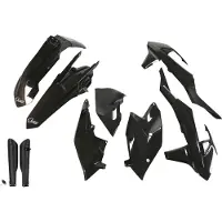 Ufo Ktm Exc/exc-f 2017-2019 Ktkit518f-001 Fork Protectors & Plastic Set