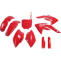 Ufo Honda Crf 150r 2007-2024 Hokit111f-070 Fork Protectors & Plastic Set