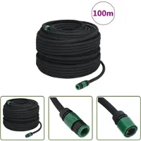 The Living Store Druppelslang voor Bewatering - 100 m - Rubber