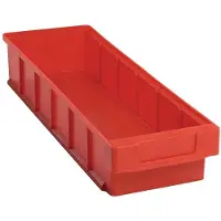 LA-KA-PE Stellingbak | L500xB152xH83mm | rood polypropyleen | 10 stuks - VKB 500/152 ROT VKB 500/152 ROT