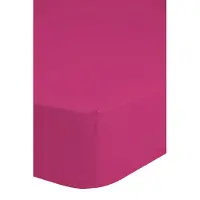 Good Morning Hoeslaken Jersey Katoen Stretch 30cm Hoge Hoek - pink 90x200cm