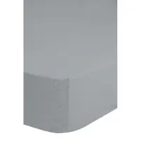 Good Morning Hoeslaken Jersey Katoen Stretch 30cm Hoge Hoek - silver 90x200cm