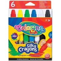 COLORINO gelpotloden 6 kleuren - Uitdraaibaar en wasbaar