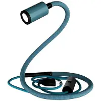 Creative Cables Gu1d-one Pastelkleurige Gelede Lamp Zonder Voet Met Mini-ledspot En 2-polige Stekker