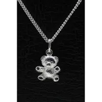 MOOYE ® - Collectie Zilveren Teddybeer ketting hanger