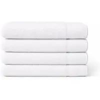 Saphira FRESH Handdoeken – 70x140 cm – Set van 4 – Wit – 100% Katoen – Ultra Zacht – Hoog Absorptievermogen – Sneldrogend – Hotelkwaliteit