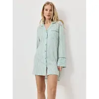 Aruelle Moss Dames Nachthemd Green Beige Groen XL