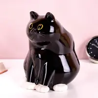 Bitten Black Cat Vase van