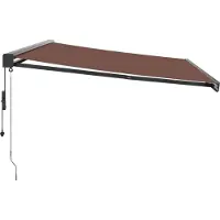 vidaXL Luifel automatisch uittrekbaar 500x300 cm bruin