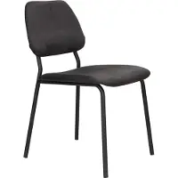 Dutchbone Darby Chair - Zwart - eetkamerstoel - metalen poot