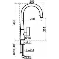 Dekker Lanesto Conic/rond RVS-Look
