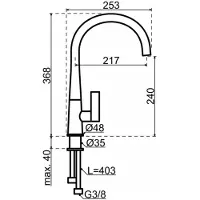 Dekker Lanesto Conic/rond RVS-Look